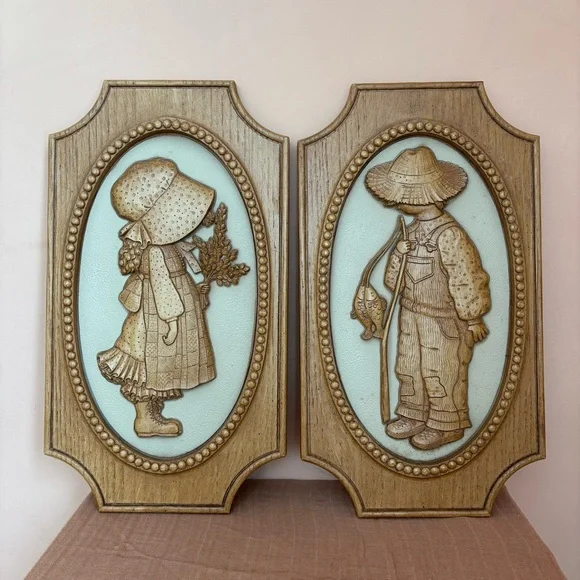 1972-1976 Holly Hobbie & Robby Hobbie Plaques - Picture 6 of 9